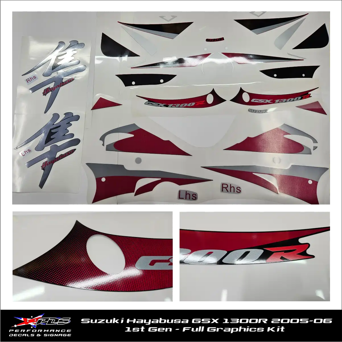 Suzuki Hayabusa GSX 1300R 2005-06 First Gen - Full Graphics Kit
