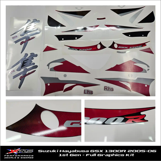 Suzuki Hayabusa GSX 1300R 2005-06 First Gen - Full Graphics Kit