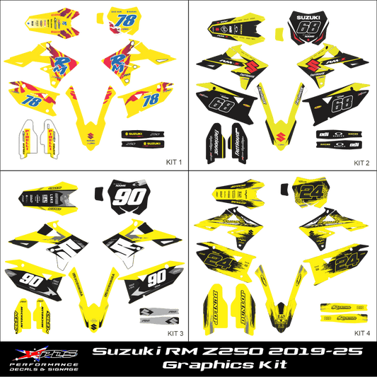 Suzuki RM Z250 2019-25 - Full Decal Kit