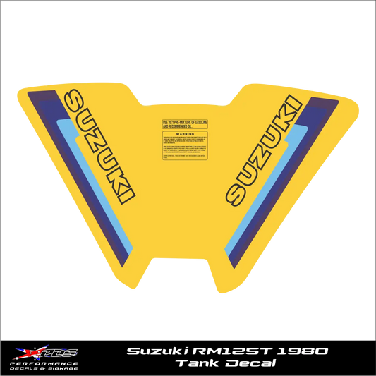 Suzuki RM125 T 1980 - Clark Tank Cover - Perforated