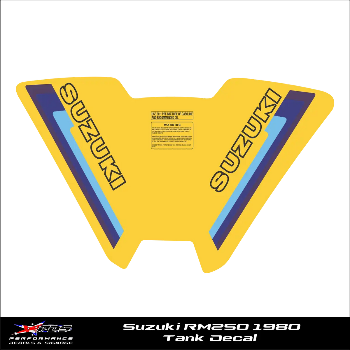 Suzuki RM250 1980 - Clark Tank Cover - Perforated
