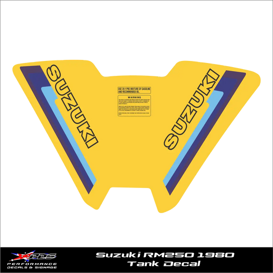 Suzuki RM250 1980 - Clark Tank Cover - Perforated
