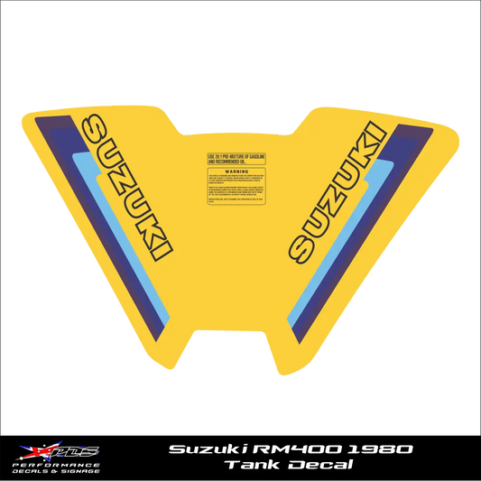 Suzuki RM400 1980 - Clark Tank Cover - Perforated