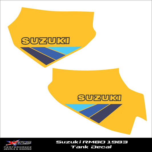 Suzuki RM80 - 1983 - Fuel Tank Decal