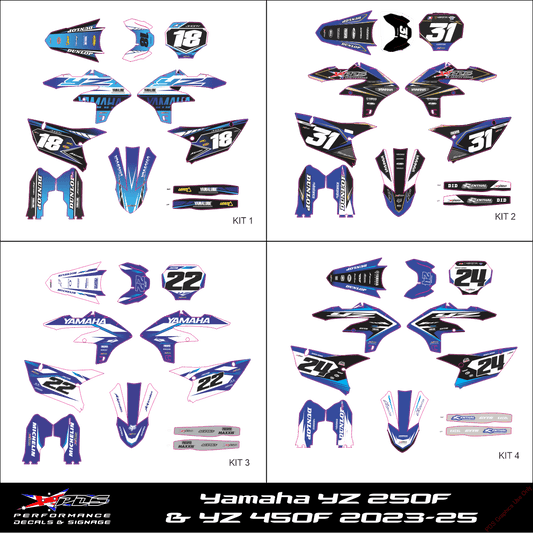 Yamaha YZ 250F & YZ 450F 2023-25 - Graphics Kit