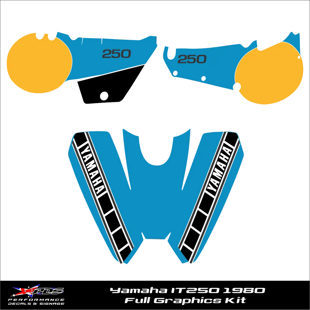 Yamaha IT250G 1980 Graphics Kit