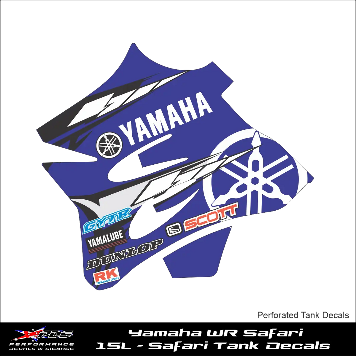 Yamaha WR 15L Safari Tank Decals