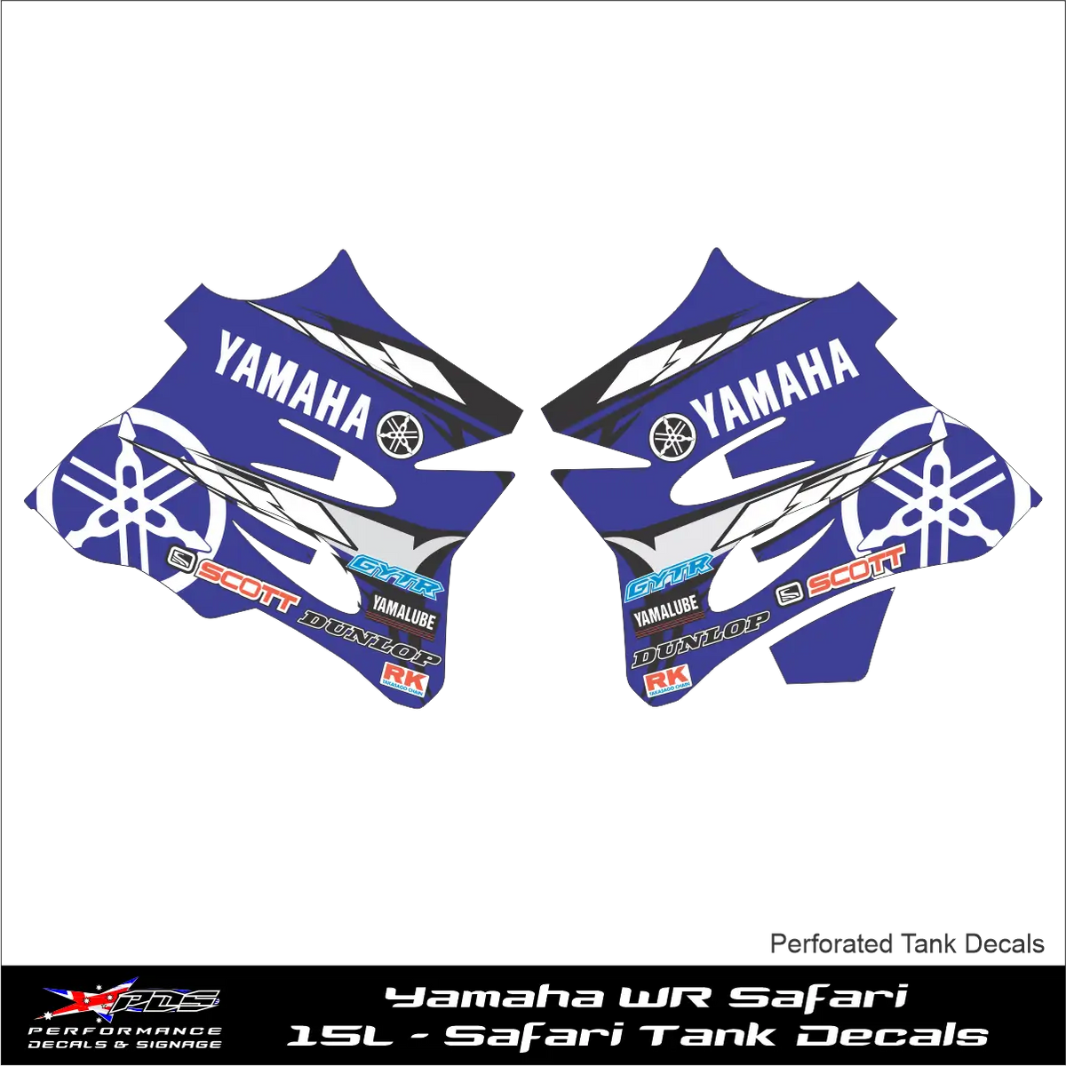 Yamaha WR 15L Safari Tank Decals