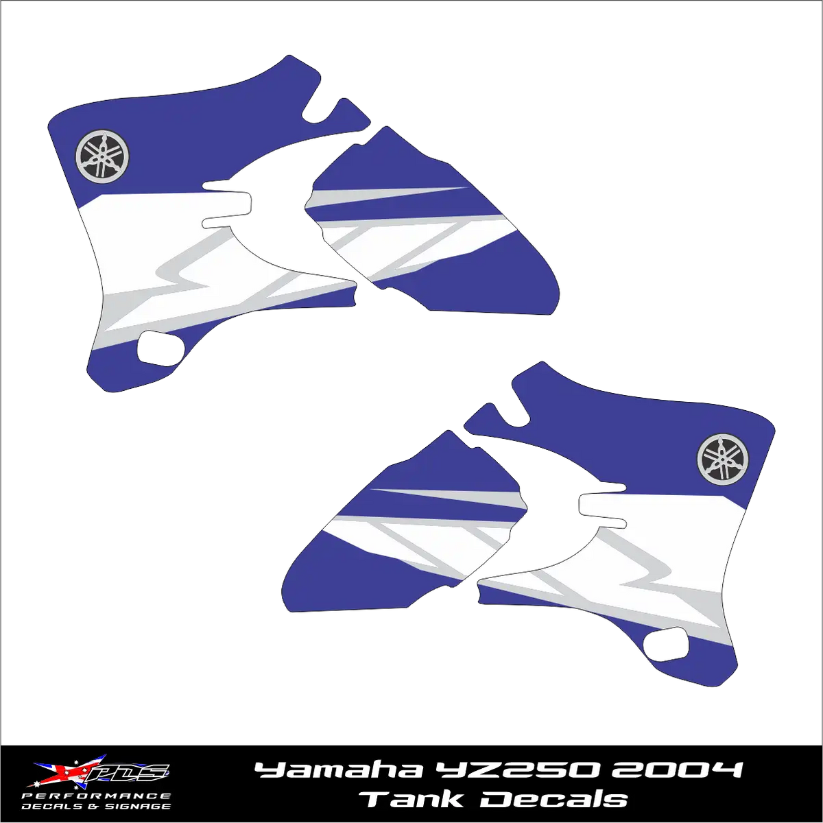 Yamaha WR250 2004 Tank and Shroud Decals