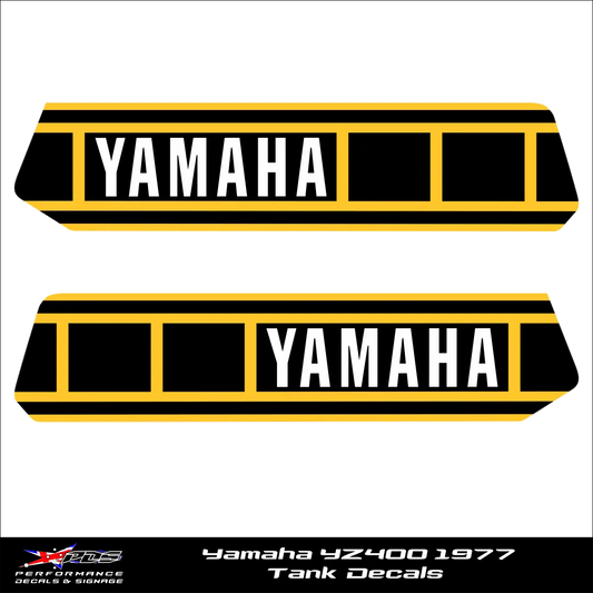 Yamaha YZ400 Perforated Tank Decal - 1977 - 1978