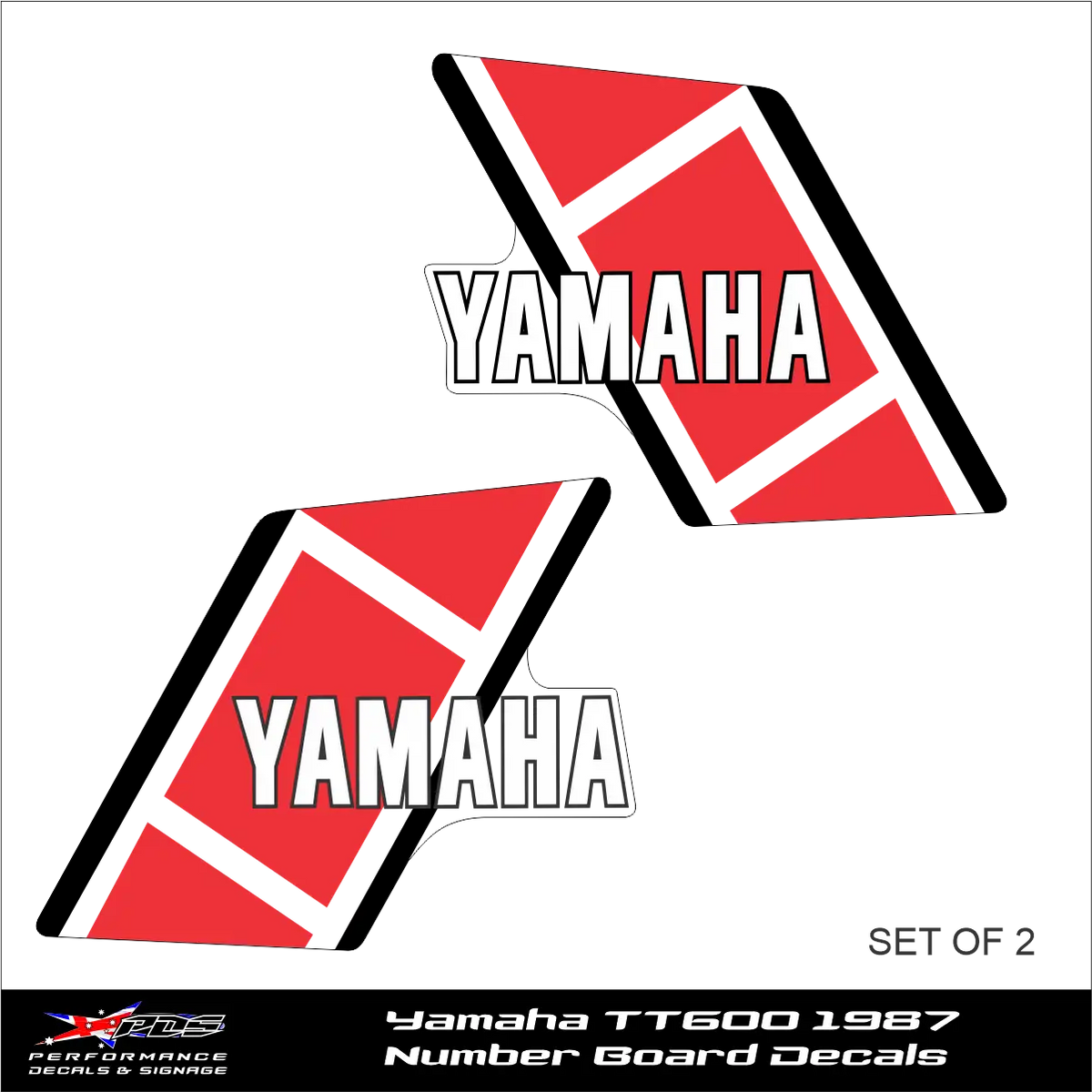 Yamaha YZ250 1981 After Market Tank Decals