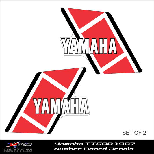 Yamaha YZ250 1981 After Market Tank Decals