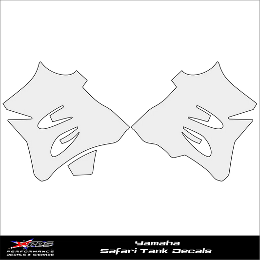 Yamaha Safari Tank Decals