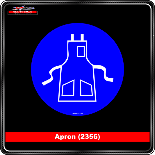Apron (Pictogram 2356) Mandatory Sign