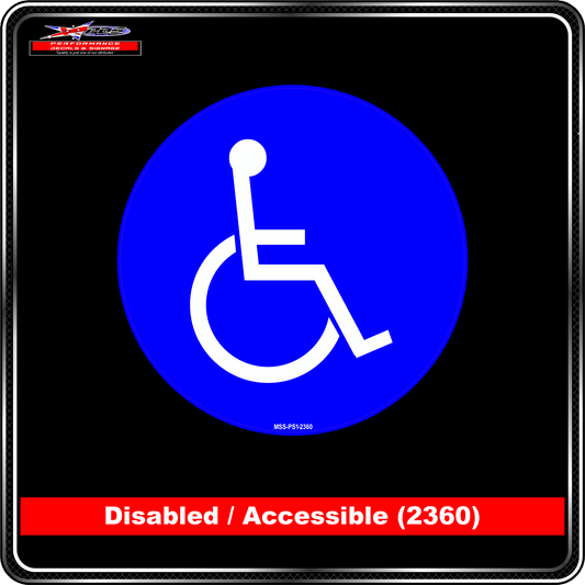Disabled/Accessible (Pictogram 2360) Mandatory Sign