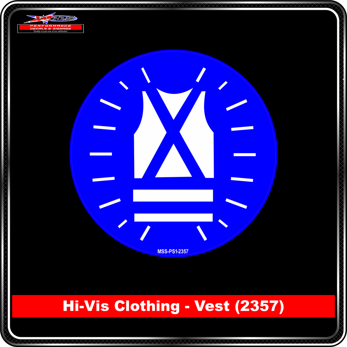 High Vis Clothing/Vest (Pictogram 2357)