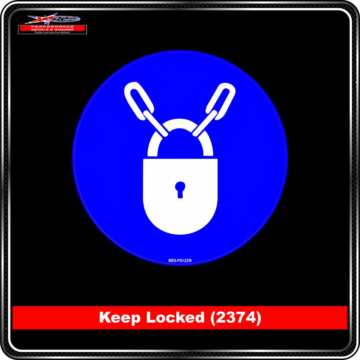 Keep Locked (Pictogram 2374)