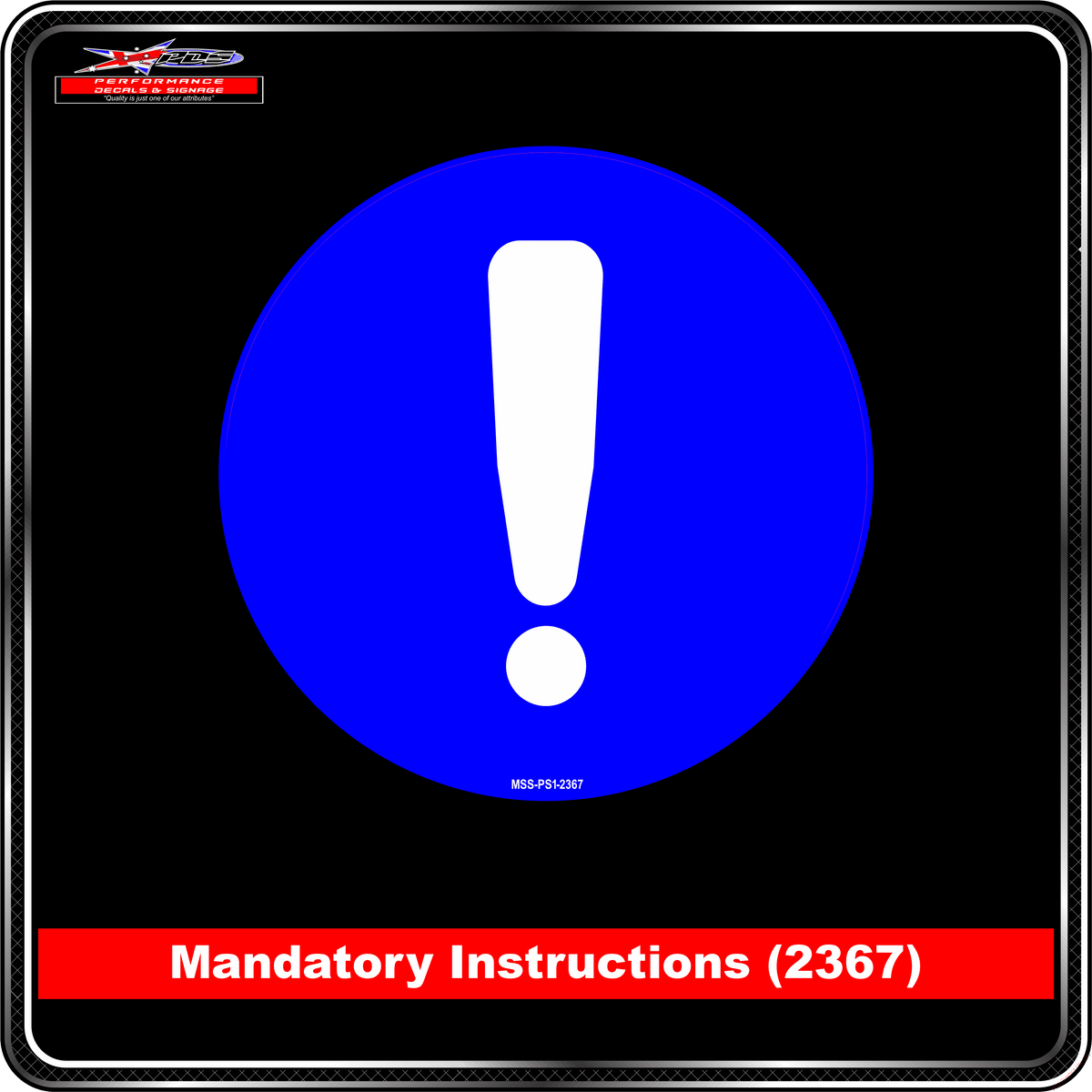 Mandatory Instruction (Pictogram 2367)