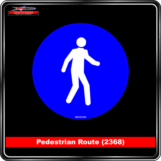 Pedestrian Route (Pictogram 2368)