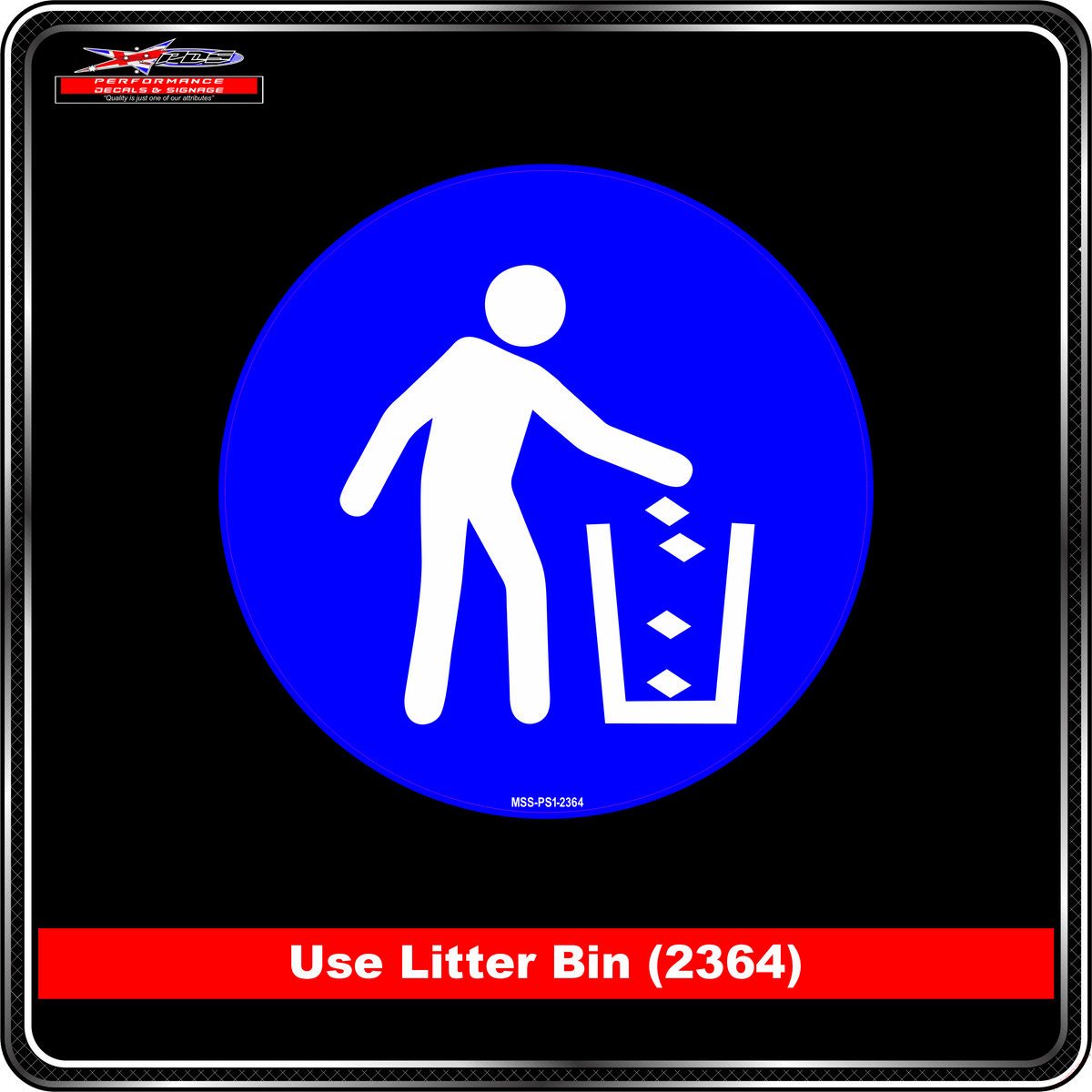 Use Litter Bin (Pictogram 2364)