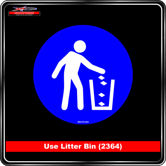 Use Litter Bin (Pictogram 2364)