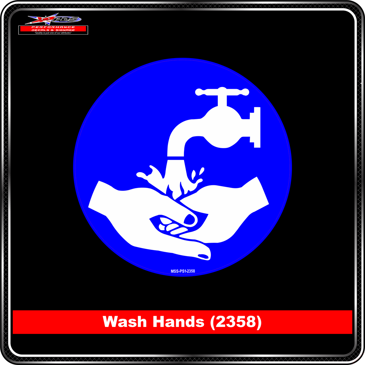 Wash Hands (Pictogram 2358) Mandatory Sign