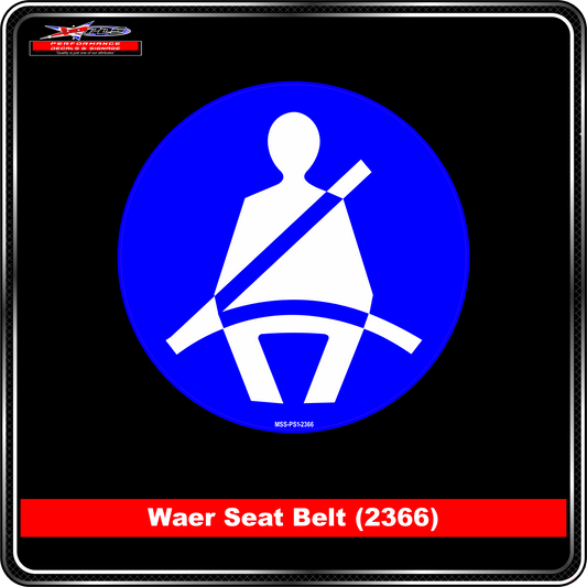 Wear Seat Belt (Pictogram 2366)