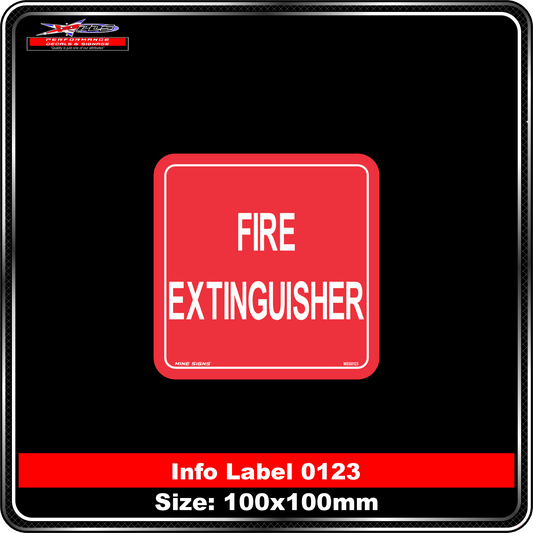Fire Extinguisher (Info Label 0123)
