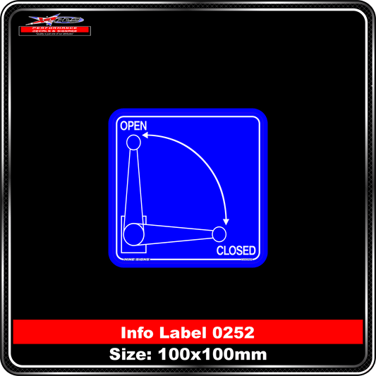 Open -> Closed (Info Label 0252)