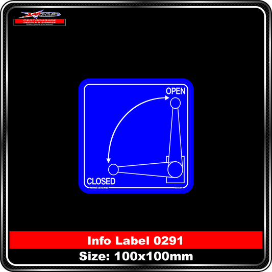 Open -> Closed (Info Label 0291)