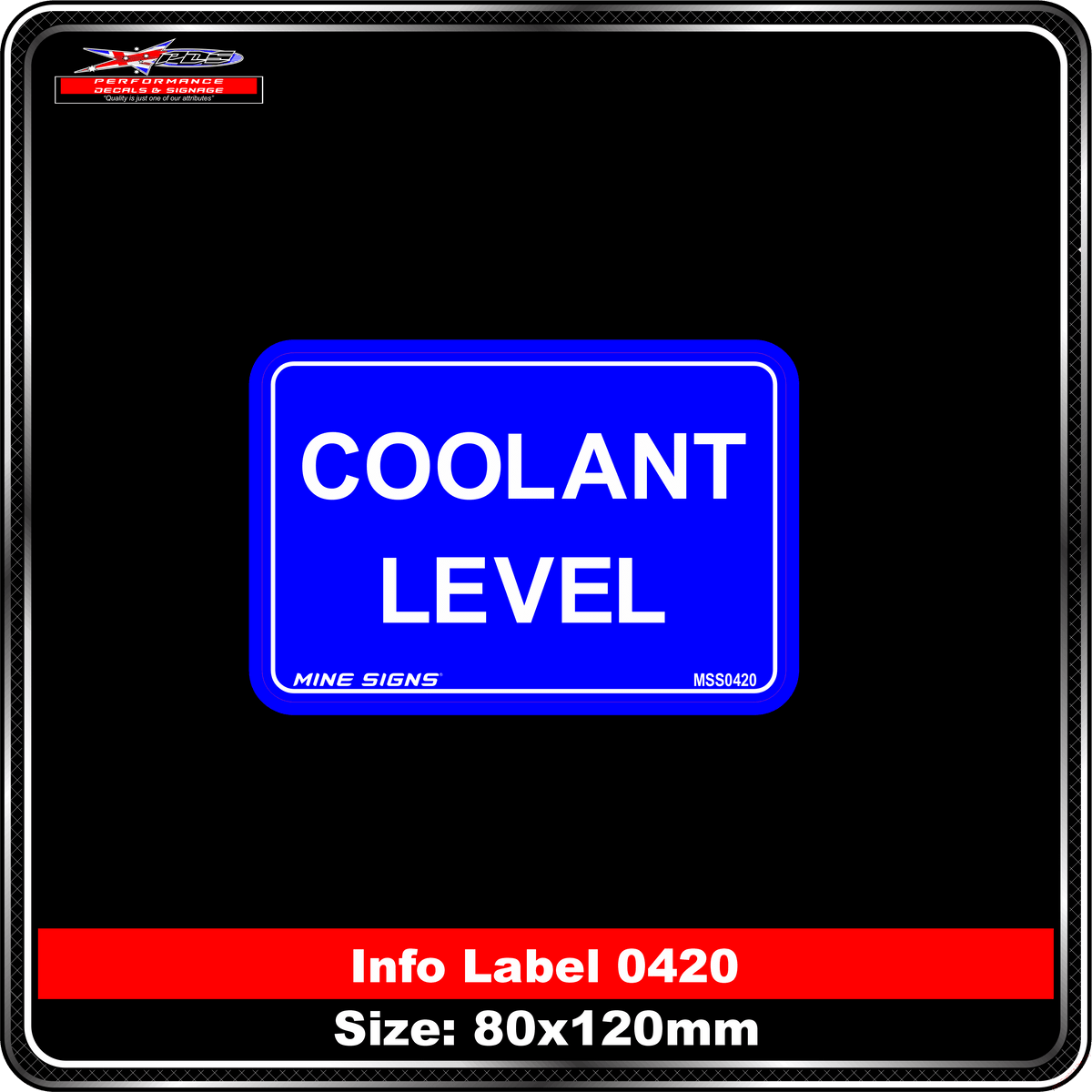 Coolant Level (Info Label 0420)