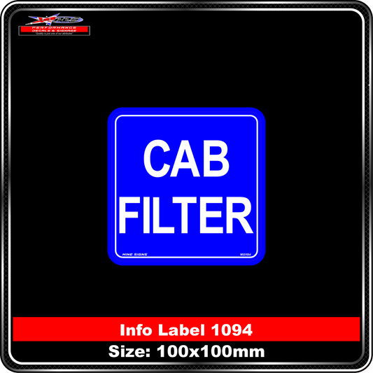 Cab Filter (Info Label 1094)