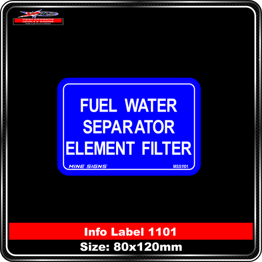 Fuel Water Separator Element Filter (Info Label 1101)