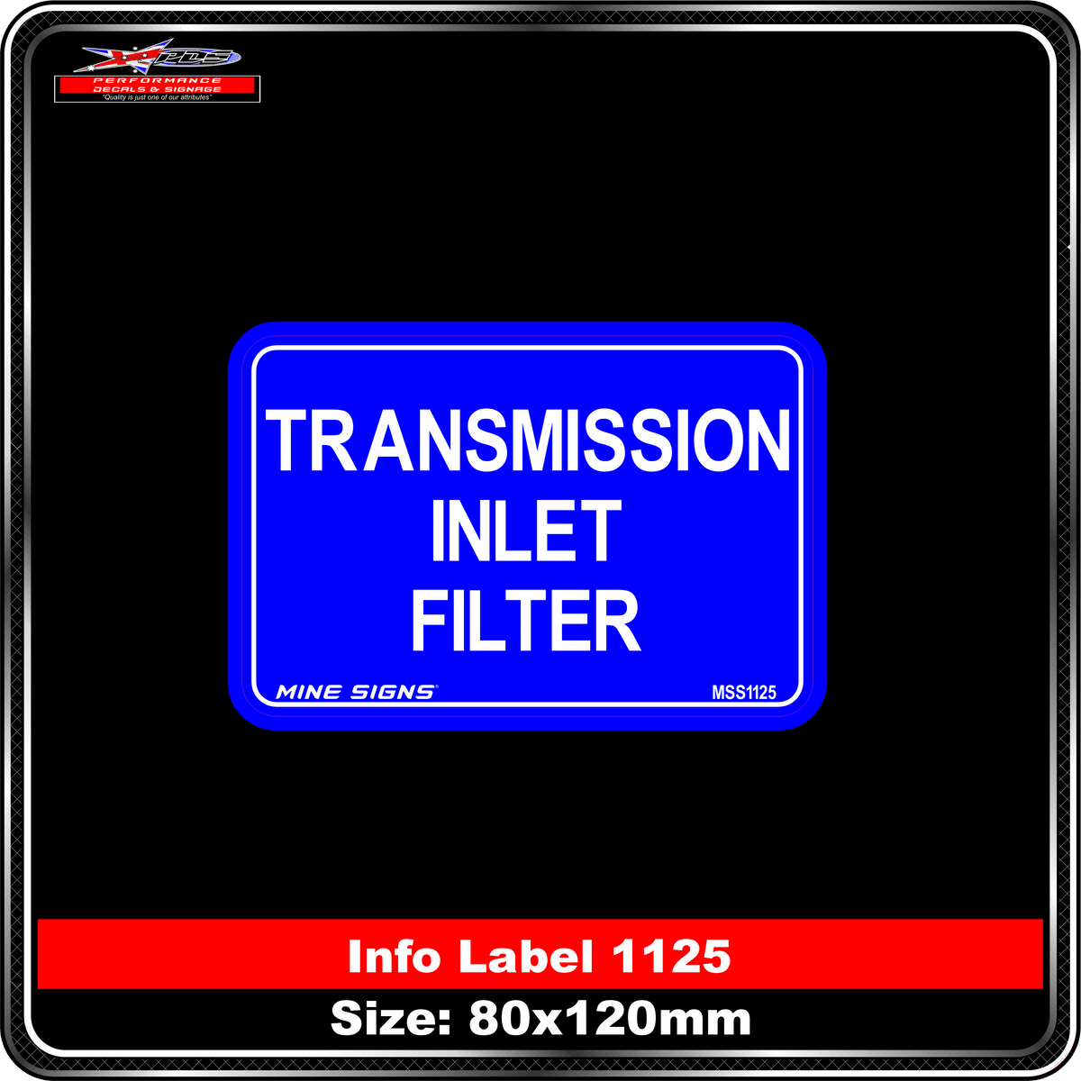 Transmission Inlet Filter (Info Label 1125)