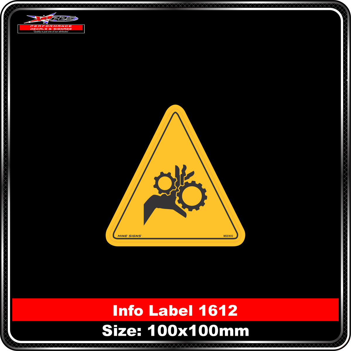 Pinch Point (Image Only) (Info Label 1612)