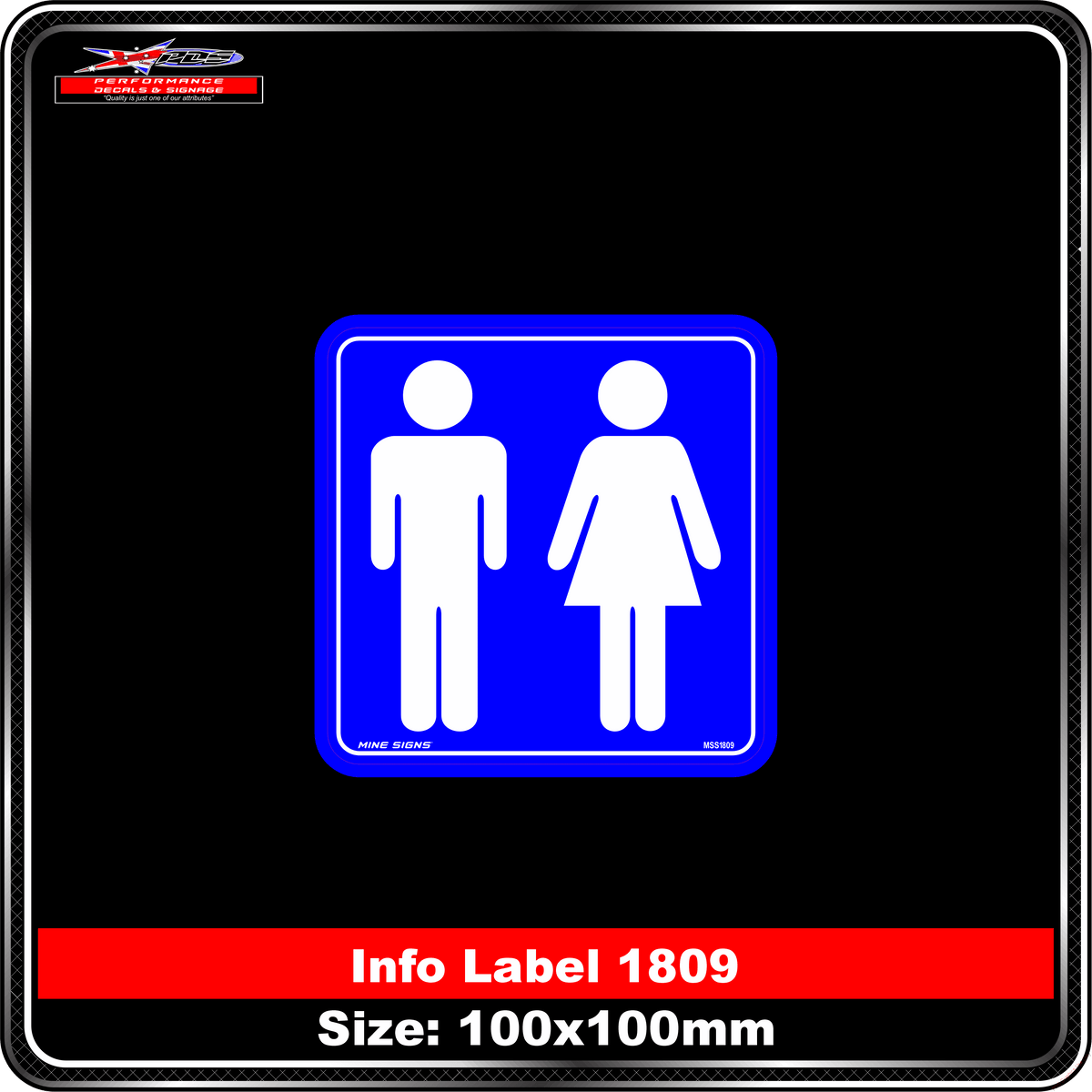 Unisex Symbol (Info Label 1809)
