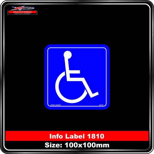 Disabled Symbol (Info Label 1810)