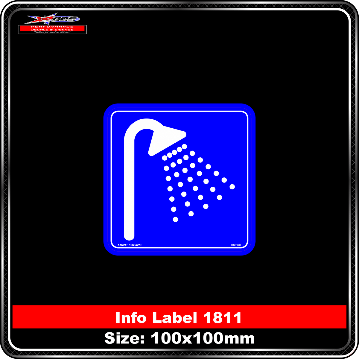 Shower Symbol (Info Label 1811)