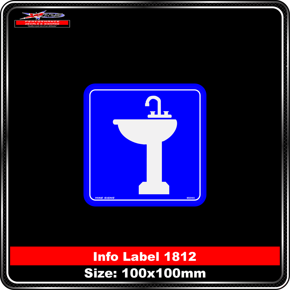 Sink Symbol (Info Label 1812)