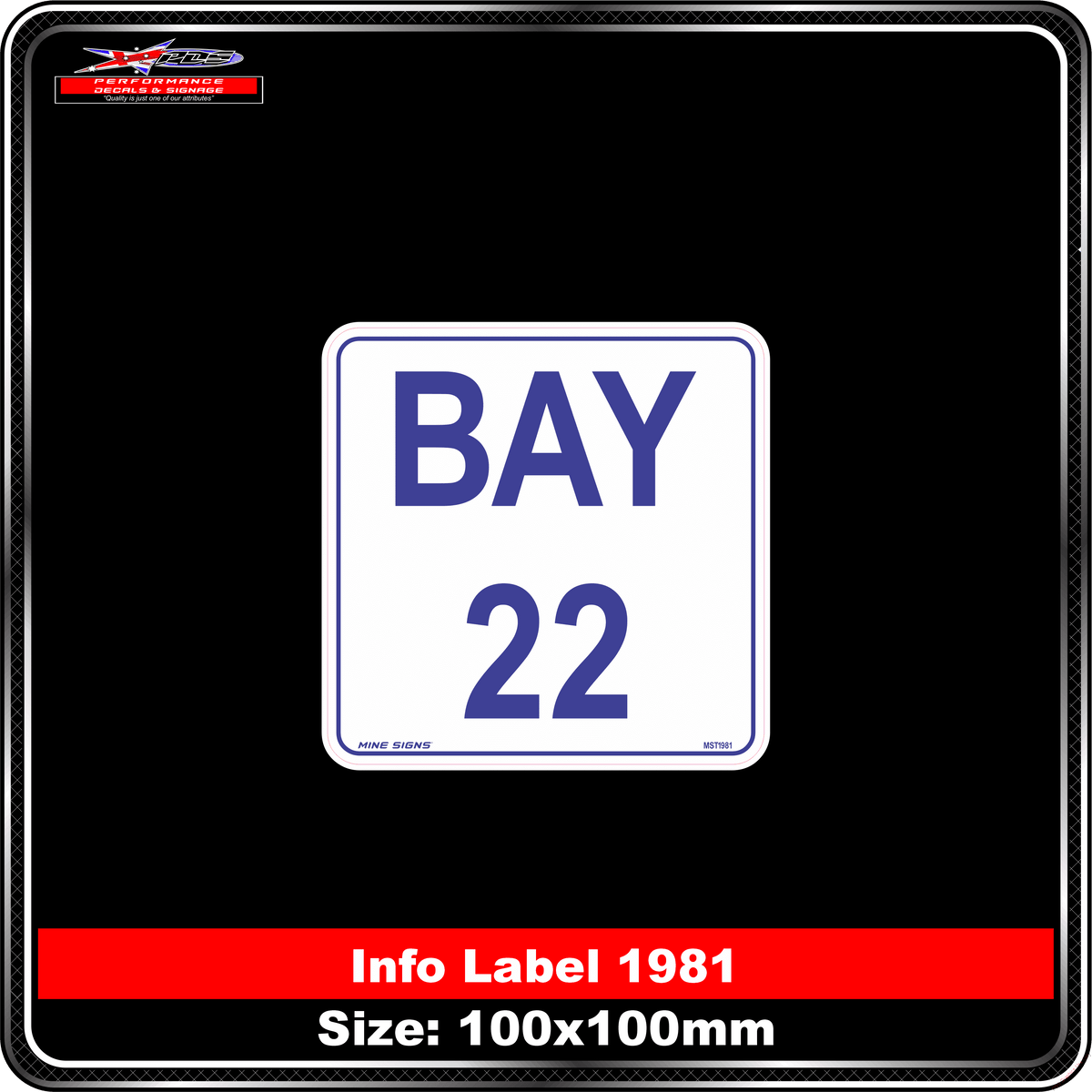 Bay 22 (Info Label 1981)