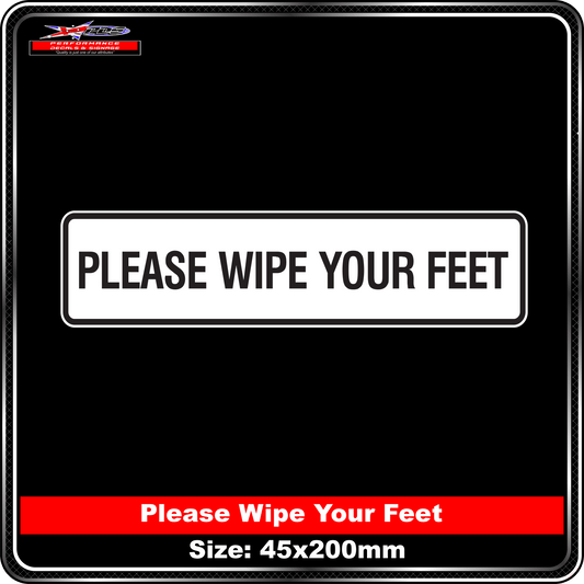 Please Wipe Your Feet