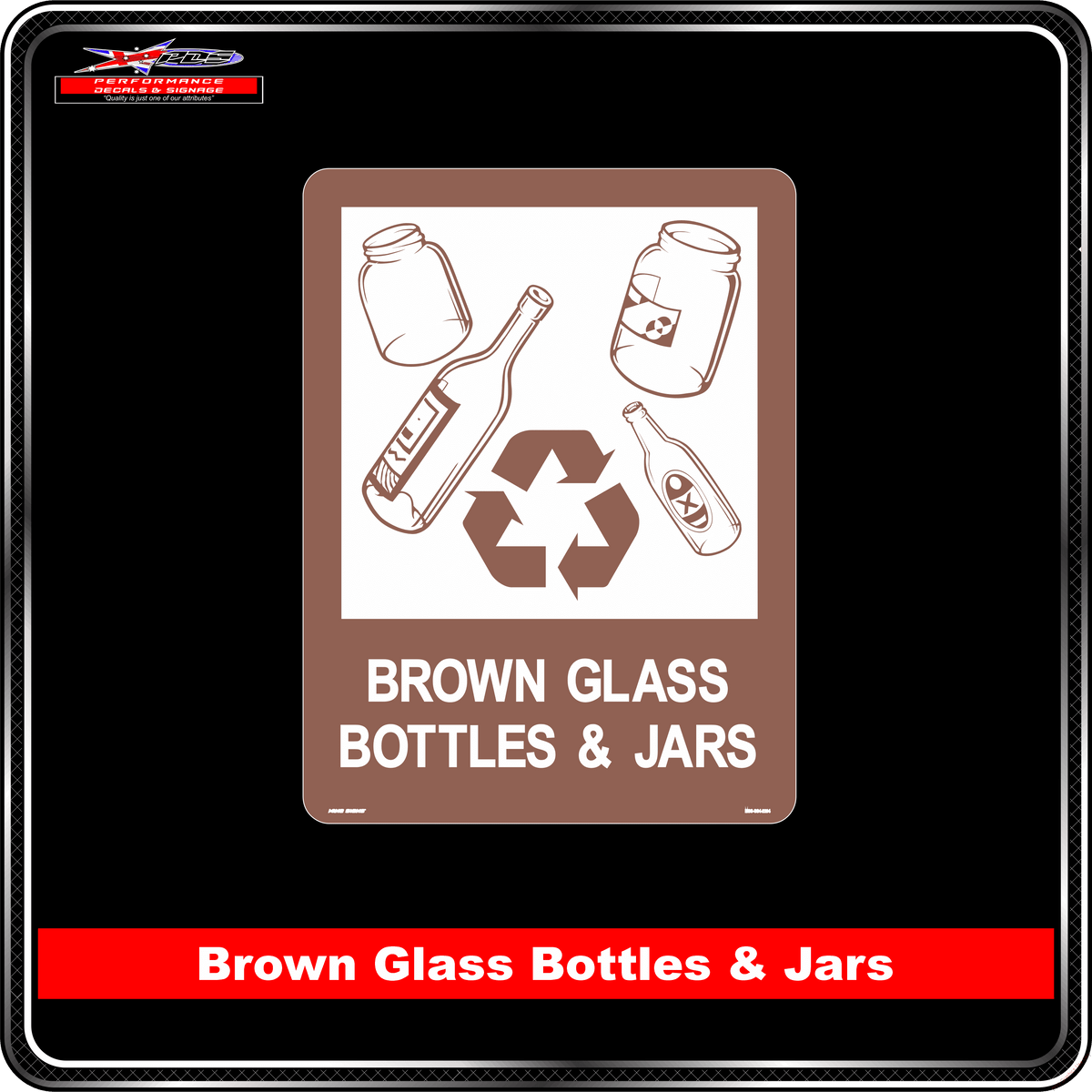 Brown Glass Bottles & Jars