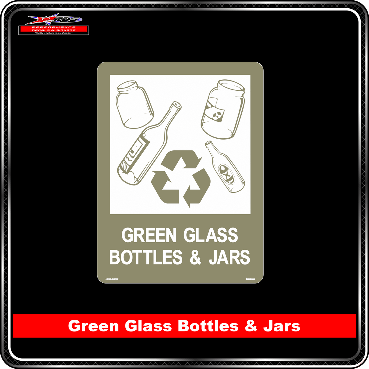 Green Glass Bottles & Jars