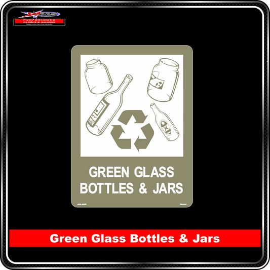 Green Glass Bottles & Jars