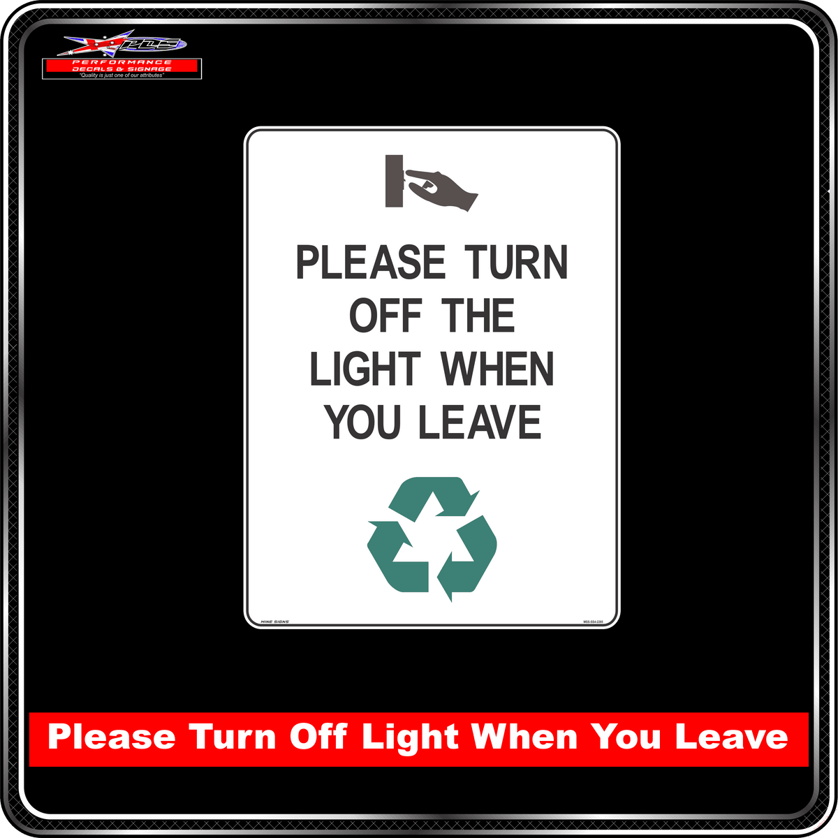 Please Turn Off The Light When You Leave