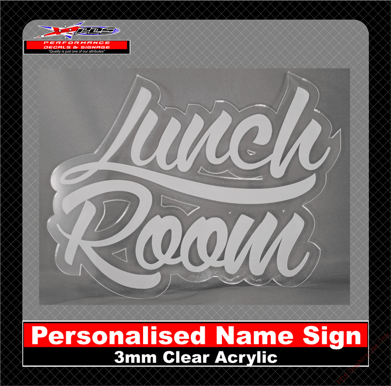 Personalised Name Sign 3mm Thick Acrylic