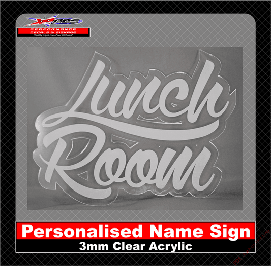 Personalised Name Sign 3mm Thick Acrylic