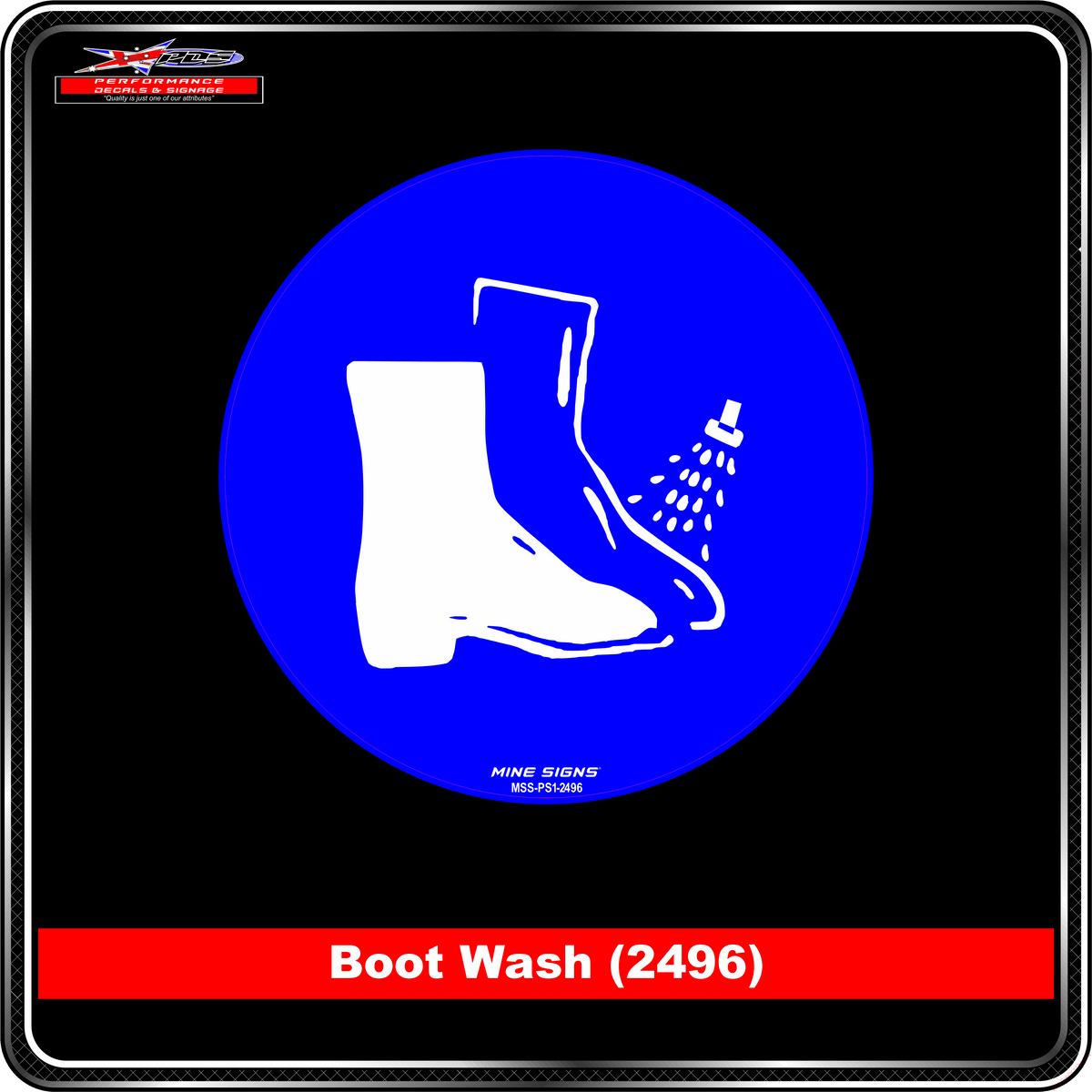 Boot Wash (Pictogram 2496)