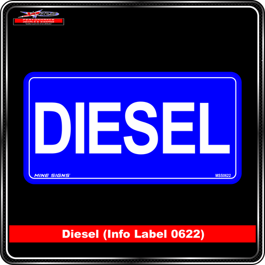 Diesel (Info Label 0622) 100 x 200 mm