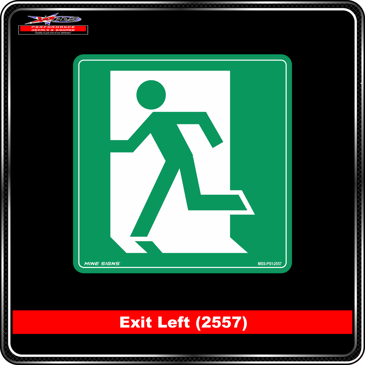Exit Left (Pictogram 2557)